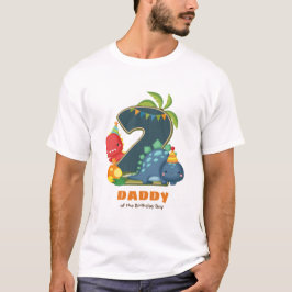 Personlig Dino Birthday Tshirt för pappa T Shirt