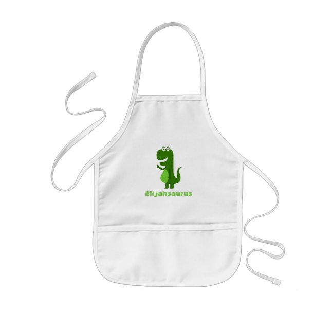 Personlig Dinosaur Barnförkläde (Framsidan)