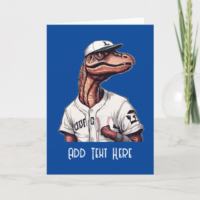 Personlig Dinosaur Baseball Card Tack Kort (Framsida)