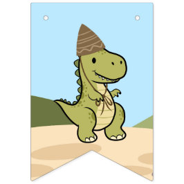 Personlig dinosaur födelsedagsgirlang banner vimplar