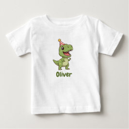 Personlig Dinosaur Kids T-Shirt med Namn