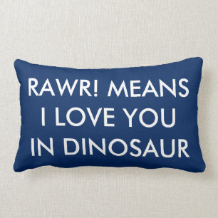 Personlig Dinosaur Lumbar Pillow Dino Decor Lumbarkudde