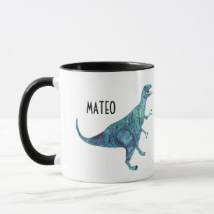 Personlig dinosaur med namn mugg