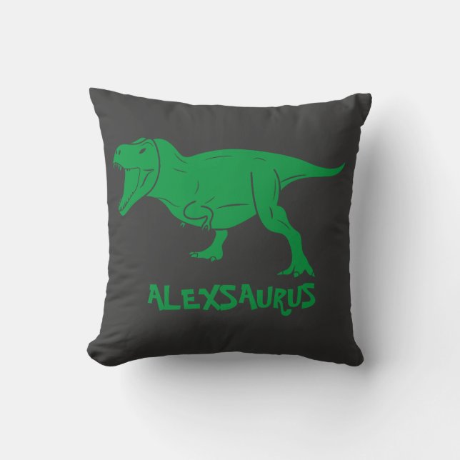 Personlig Dinosaur Pillow, Gift för barn, Kudde (Framsida)