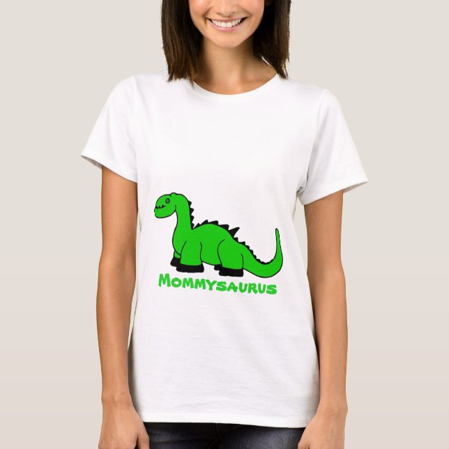 Personlig Dinosaur Vuxen T- Shirt för Kvinnor MAMM Tee Shirt (Framsida)