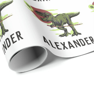 Personlig Dinosaur Wrapping Papper Presentpapper