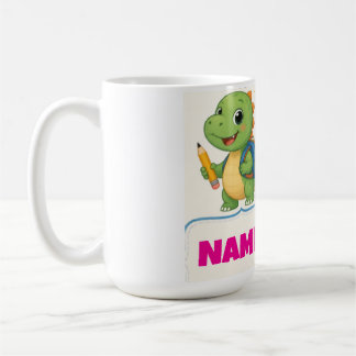 Personlig Dinosaurie Barn Tillbaka Till Skolan Fla Kaffemugg