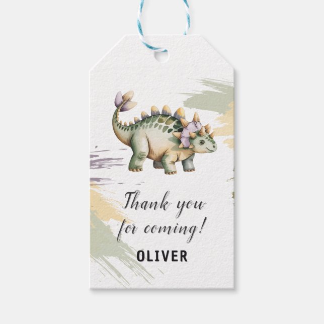 Personlig Dinosaurie Tack Kort (Framsidan)