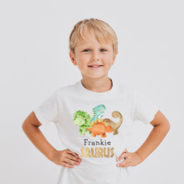 Personlig Dinosaurs Baby Shower T Shirt
