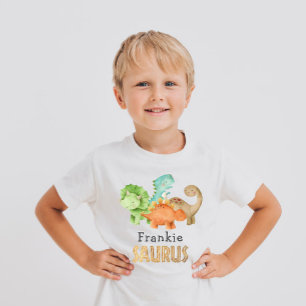 Personlig Dinosaurs Baby Shower T Shirt