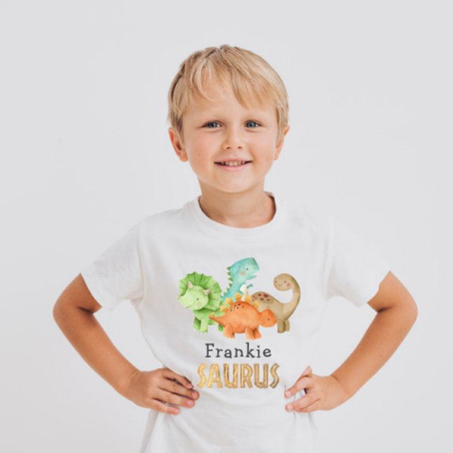 Personlig Dinosaurs Baby Shower T Shirt (Skapare uppladdad)