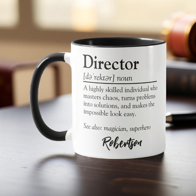 Personlig Director - definitionsbedömning Mugg (Skapare uppladdad)