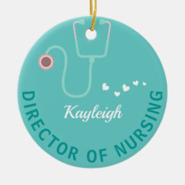 Personlig Director of Nursing stethoscope Julgransprydnad Keramik
