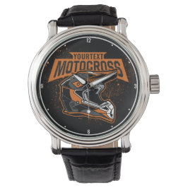 Personlig Dirt Bike Motocross Tävla Helmet Armbandsur