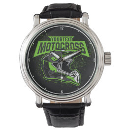 Personlig Dirt Bike Motocross Tävla Helmet Armbandsur