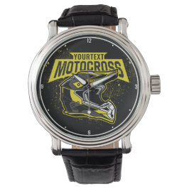 Personlig Dirt Bike Motocross Tävla Helmet Armbandsur