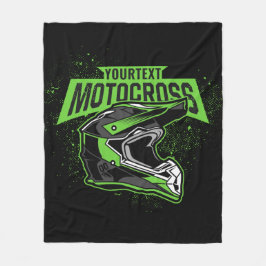 Personlig Dirt Bike Motocross Tävla Helmet Fleecefilt