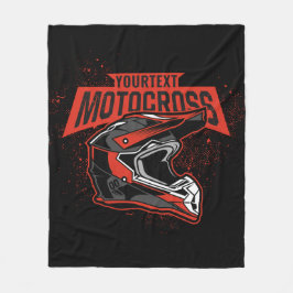 Personlig Dirt Bike Motocross Tävla Helmet Fleecefilt