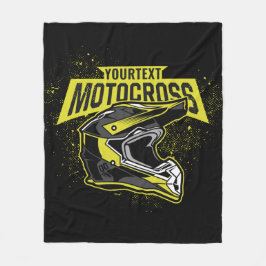 Personlig Dirt Bike Motocross Tävla Helmet Fleecefilt