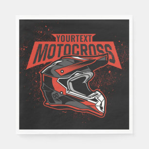 Personlig Dirt Bike Motocross Tävla Helmet Pappersservett