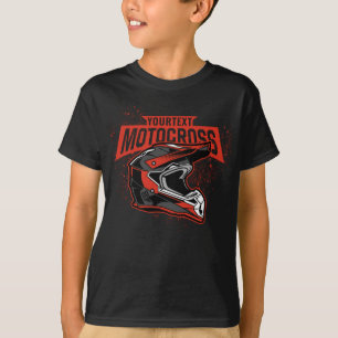 Personlig Dirt Bike Motocross Tävla Helmet T Shirt