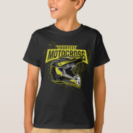 Personlig Dirt Bike Motocross Tävla Helmet T Shirt