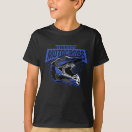Personlig Dirt Bike Motocross Tävla Helmet T Shirt