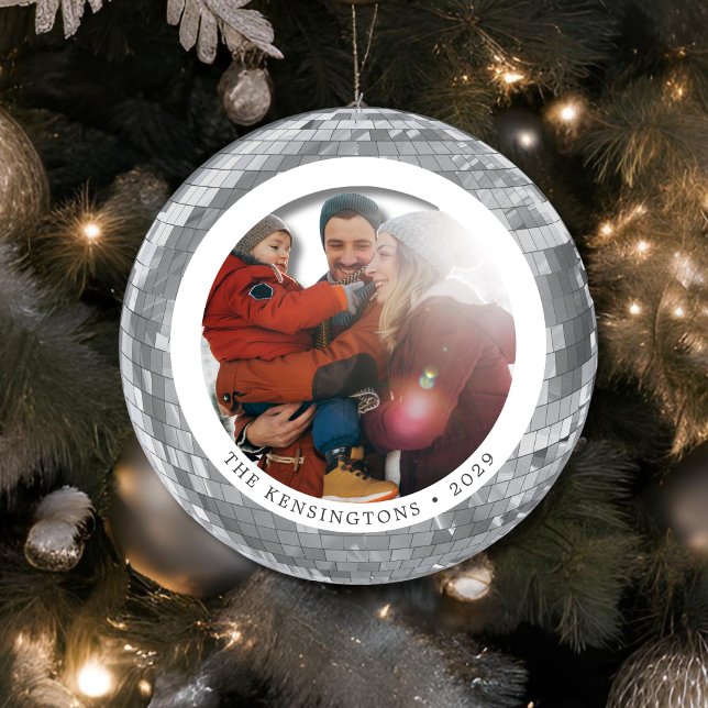 Personlig Disco Boll Family Ornament (Personalized Disco Ball Family Ornament)