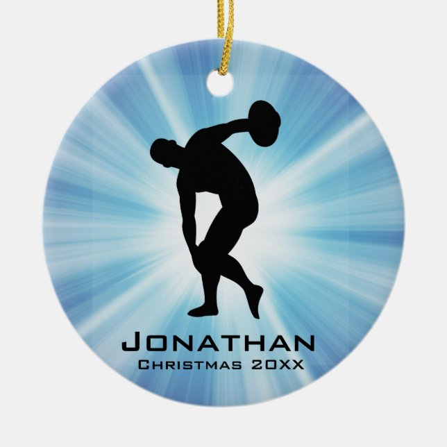 Personlig Discus Thrower Ornament (Framsidan)
