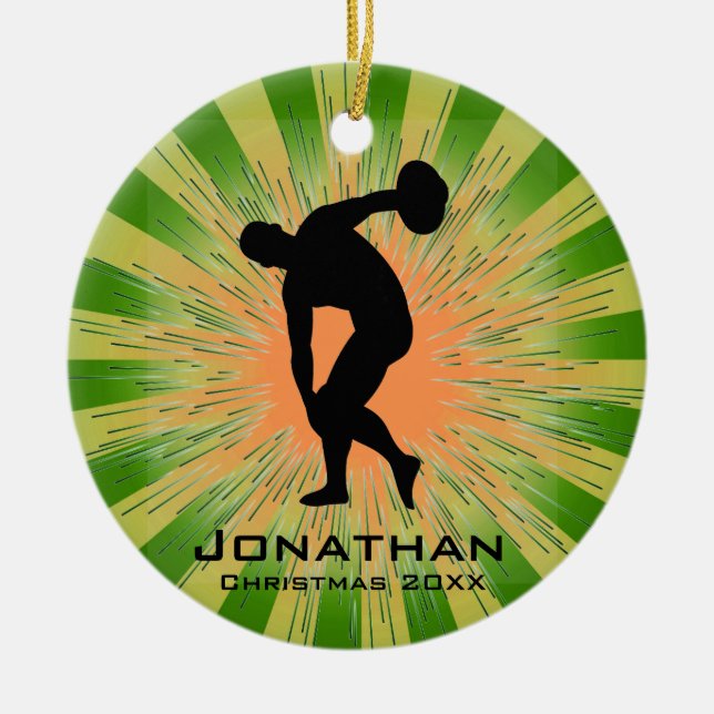Personlig Discus Thrower Ornament (Framsidan)