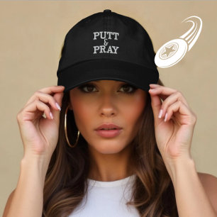 Personlig Disk Golf Putt Pray Gift Broderad Keps