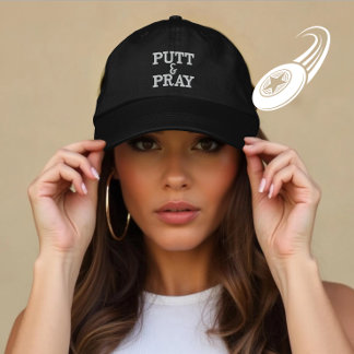 Personlig Disk Golf Putt Pray Gift Broderad Keps