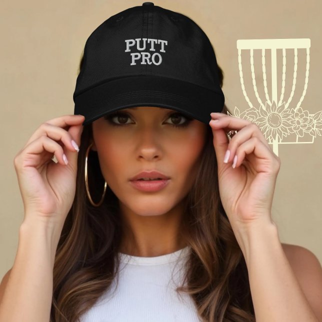 Personlig Disk Golf Putt Pro Gift Broderad Keps (Skapare uppladdad)