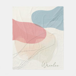 Personlig Diskret brun tonfluid Art Fleecefilt