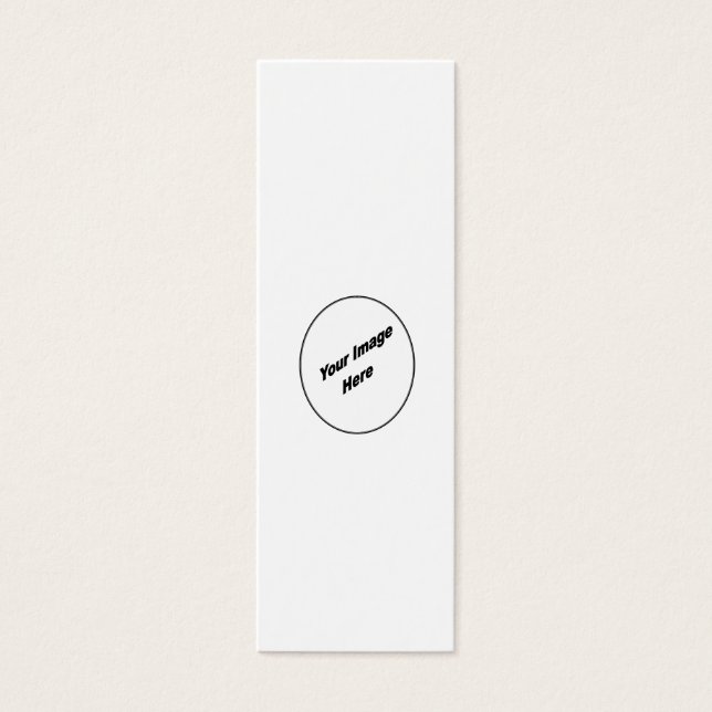 Personlig ditt bokmärke litet visitkort (Framsidan)