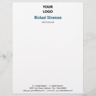 Personlig ditt eget textblad för Logotyp av design Brevhuvud