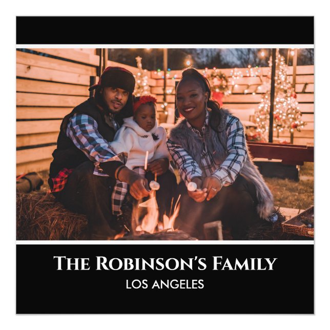 Personlig ditt foto i Black Ram med texter (Framsidan)