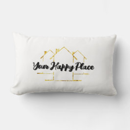 Personlig "'Ditt Lycklig Ställe'" Lumbarkudde