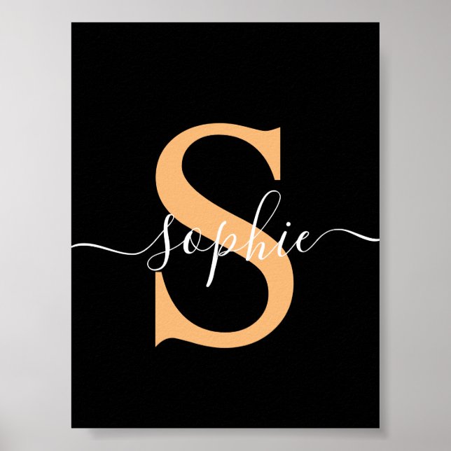 Personlig ditt namn, eget namn, födelsedagspresent poster (Framsidan)