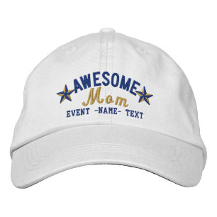 Personlig ditt namn Fantastisk Mamma Embroidery Broderad Keps