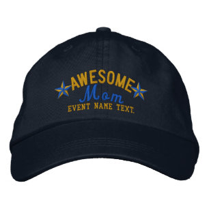 Personlig ditt namn Fantastisk Mamma Embroidery Broderad Keps