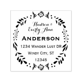 Personlig Ditt namn och Adress utandning Självfärgande Stämpel