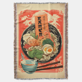 Personlig ditt namn Ramen Blanket Filt