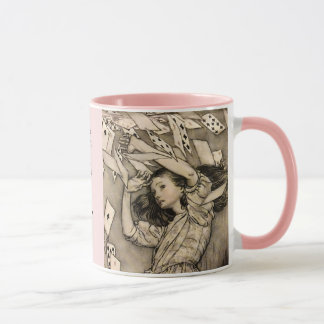 Personlig Ditt namn Vintage Alice i Wonderland Mugg