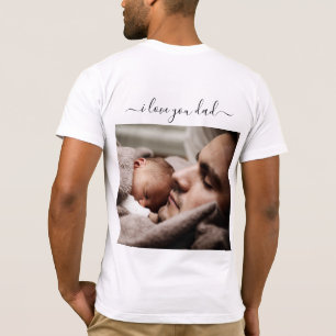 Personlig ditt Pappa-foto T-Shirt I Kärlek You PAP