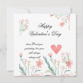 Personlig ditt Valentinkort Kärlek Spara Datumet