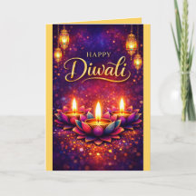 Personlig Diwali-firande Festival-kort