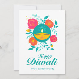 Personlig Diwali gratulationskort Kort