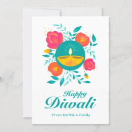 Personlig Diwali gratulationskort Kort