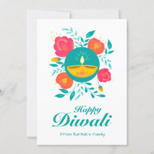 Personlig Diwali gratulationskort Kort
